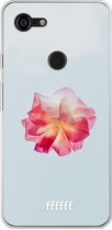 Google Pixel 3 XL Hoesje Transparant TPU Case - Rouge Floweret #ffffff