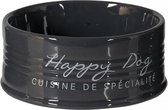 Duvo+ Eetkom stone happy dog Antraciet Ø14,5 - 520ml