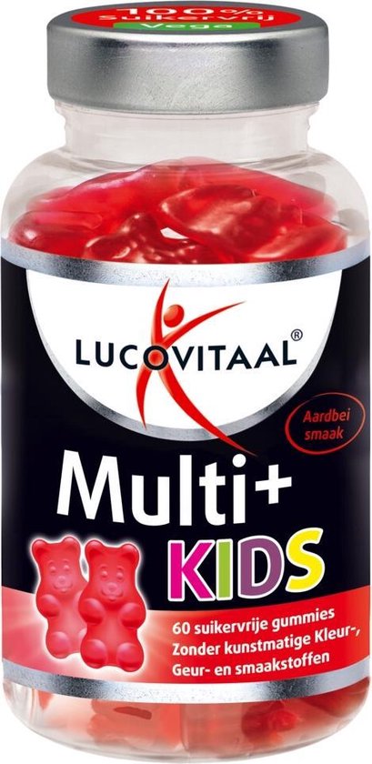 Lucovitaal - Multi+ kids Gummies - Aardbei - 60 stuks
