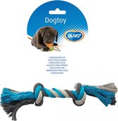 Duvo+ Knoop katoen Blauw/grijs 20cm