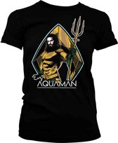 DC Comics Aquaman Dames Tshirt -2XL- Aquaman Zwart