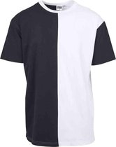 Urban Classics Heren Tshirt -XL- Oversize Harlequin Zwart/Wit