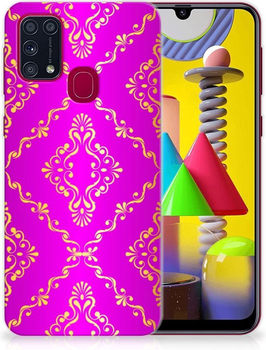 Siliconen Hoesje Samsung Galaxy M31 Barok Roze