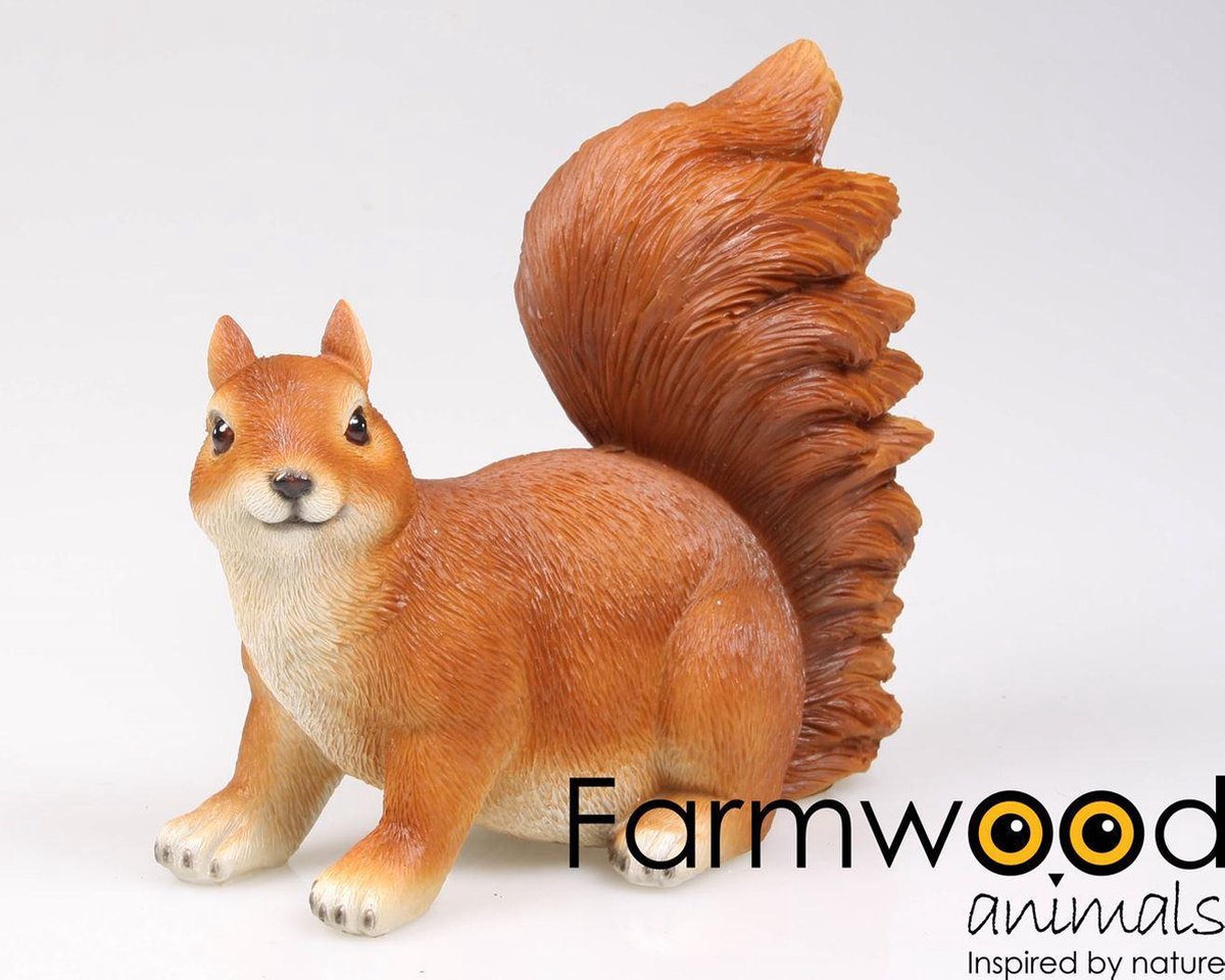 Beeldje eekhoorn van Farmwood 20 x 10 x 19cm