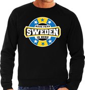 Have fear Sweden is here / Zweden supporter sweater zwart voor heren XL