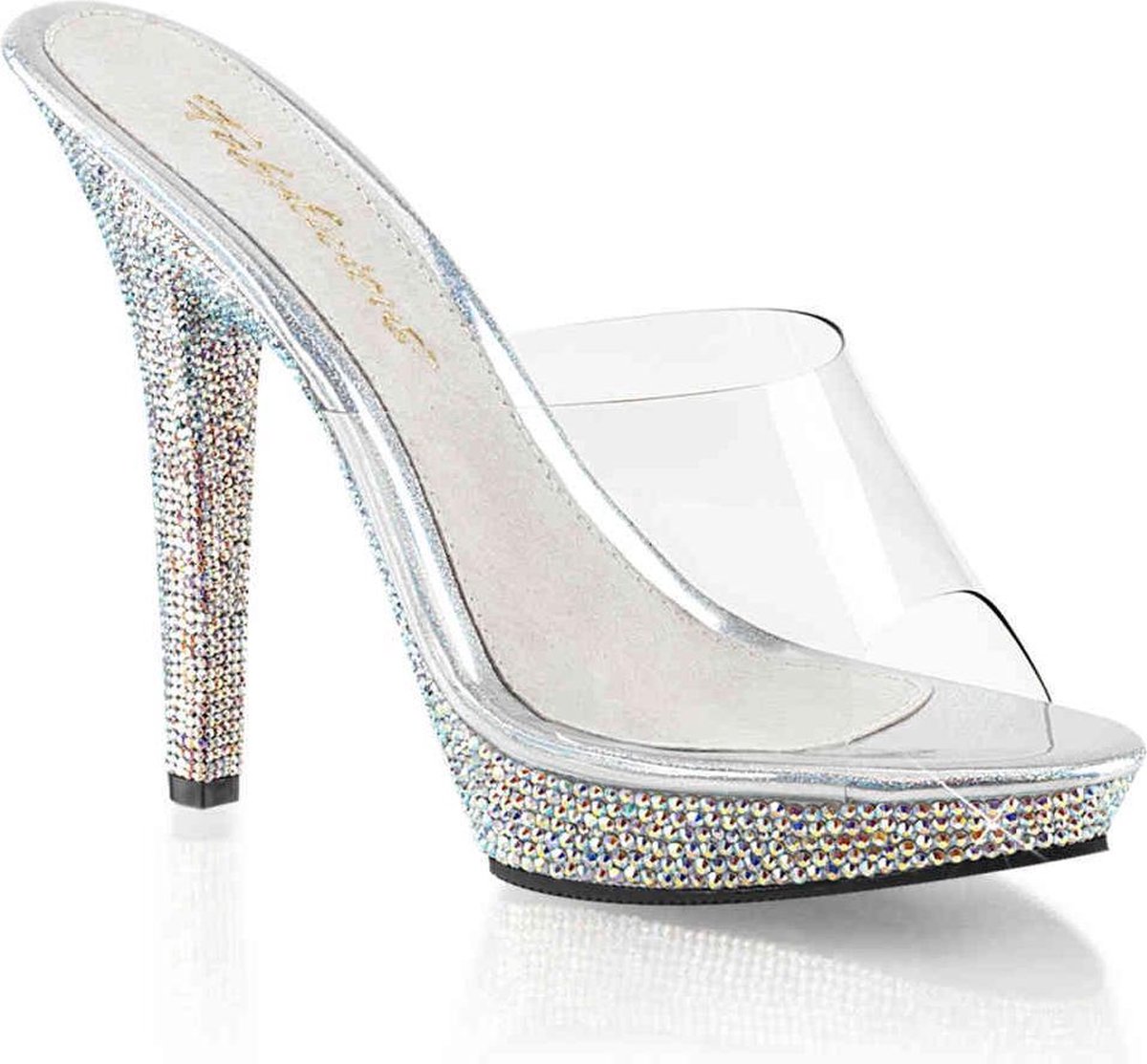 Fabulicious - LIP101DM Muiltjes met hak - US 7 - 37 Shoes - Zwart