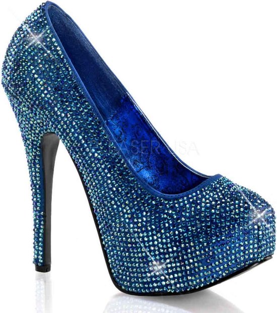 Bordello Hoge hakken -40 Shoes- TEEZE-06R US 10 Blauw | bol.com