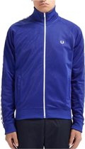 Fred Perry - Taped Track Jacket - Trainingsjack - S - Blauw