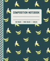 Composition Notebook 100 Pages Wide Ruled 7x5x9.25