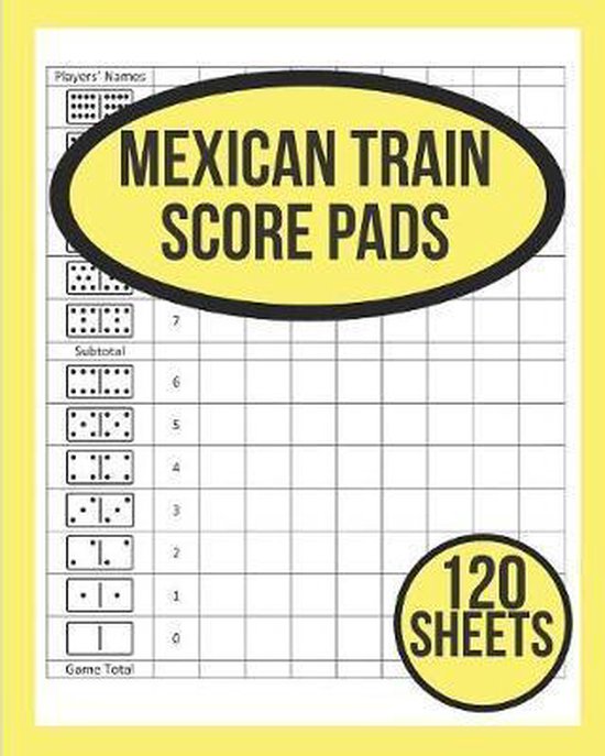 Mexican Train Score Pads 120 Mexican Train Score Sheets Mexican