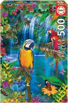 Educa Papegaaien in de tropen - 500 stukjes
