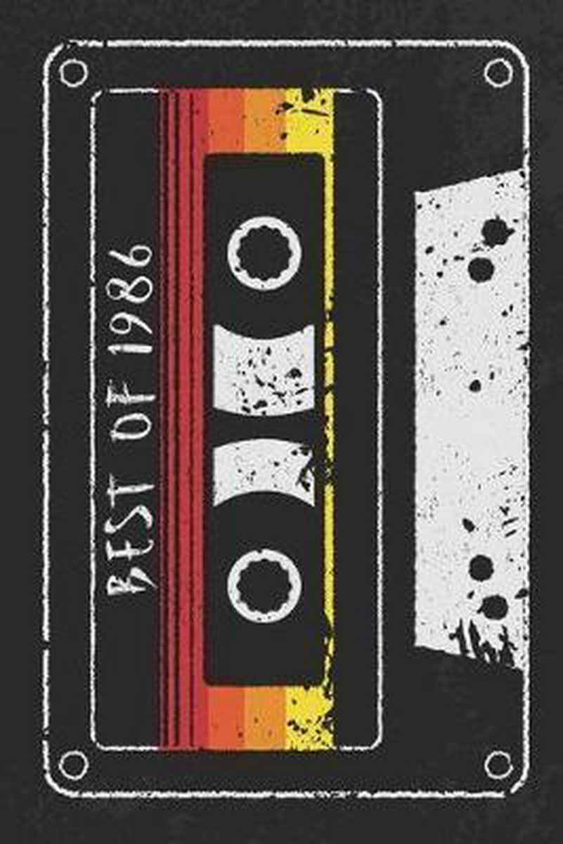 Best of 1986: A Vintage Blank Lined Notebook For Fans Of The 1980s, Retro Cassette Mix Tape - Culture Of Pop