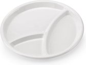 Dienblad met Vakjes (Ø 25,5 cm) wit