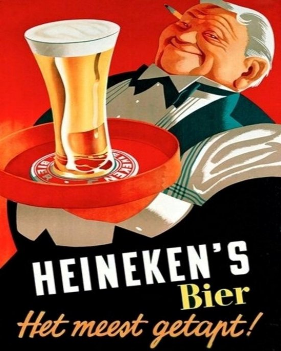 Diamond Painting Heineken's Bier muurplaat 40x50cm. (Volledige bedekking -  Vierkante... | bol.com