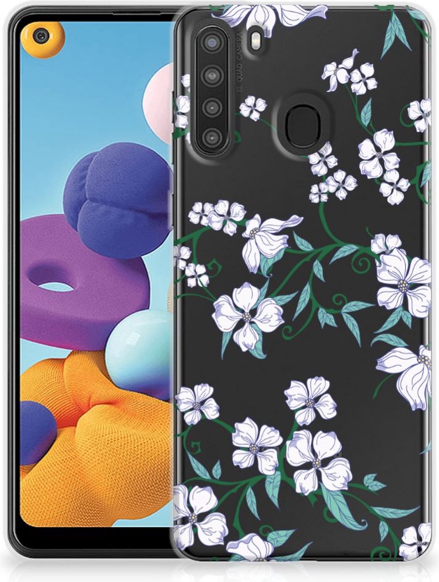 Samsung Galaxy A21 Uniek TPU Case Blossom White
