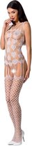 PASSION WOMAN BODYSTOCKINGS | Passion Woman Bs067 Bodystocking - White One Size