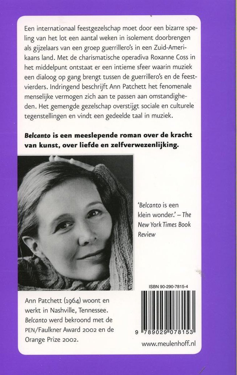 Belcanto - back cover