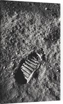 Apollo 11 lunar footprint (maanlanding) - Foto op Canvas - 60 x 90 cm