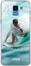Samsung Galaxy J6 (2018) Hoesje Transparant TPU Case - Boy Surfing #ffffff