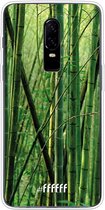 OnePlus 6 Hoesje Transparant TPU Case - Bamboo #ffffff