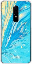 OnePlus 6 Hoesje Transparant TPU Case - Endless Azure #ffffff