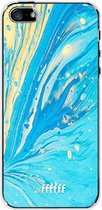 iPhone SE (2016) Hoesje Transparant TPU Case - Endless Azure #ffffff