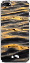iPhone SE (2016) Hoesje Transparant TPU Case - Water Waves #ffffff