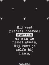 Poster A4 - Hij weet precies hoeveel sterren