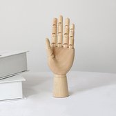 Houten ledenhand - Hand voorbeeld voor tekenen of decoratie - Ledenpop 18CM