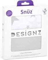 Snuz Twin Pack Beddengoed voor co-sleeper Grey Star