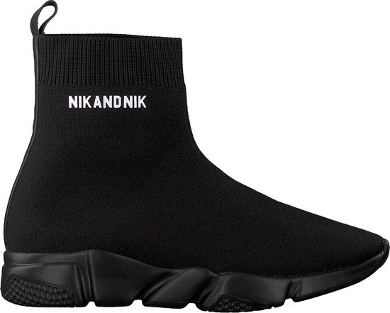 Nik & Nik Meisjes Hoge sneakers Jake Sneaker - Zwart - Maat 38 | bol.com