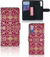 Telefoonhoesje met foto OnePlus Nord Bookcase Cadeautips Barok Pink