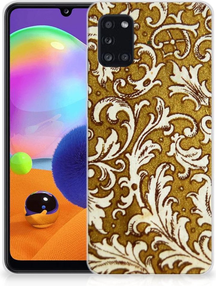 Siliconen Hoesje Samsung Galaxy A31 Barok Goud