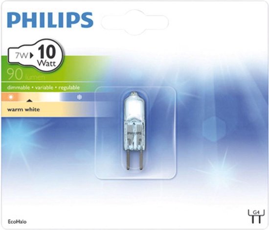 Philips 7 W W) G4 Warm Capsule halogeenlamp | bol.com