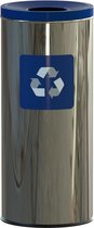 ALDA Prestige Prullenbak 45L blauw, gemakkelijk afval scheiden – recyclen, afvalbakken, vuilnisbak
