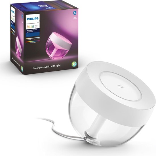 Chemie Conceit liefdadigheid Philips Hue Iris Tafellamp - White and Color Ambiance - Gëintegreerd LED -  Wit - 8,1W... | bol.com