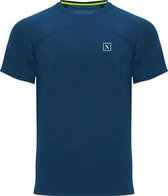 LXURY Comp T-Shirt Navy Blauw Maat M - Shirt - Sportshirt - Trainingskleding - Fitness shirt - Sportkleding - Performance shirt - Heren