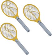 3x Elektrische anti muggen vliegenmepper geel/grijs 46 x 17 cm - ongediertebestrijding/insectenbestrijding 3 stuks