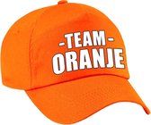 Team oranje pet voor volwassenen voor bedrijfsuitje / sportdag / training