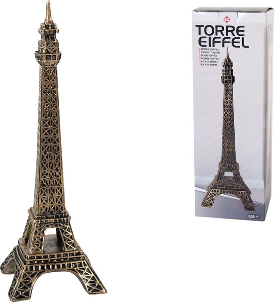 Gouden 36cm hoog – – Eiffel Tower – 12x12x36cm | bol.com