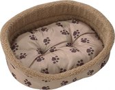 Ebi hondenmand / Pet bed paw & sheepskin Mokka/bruin 69cm