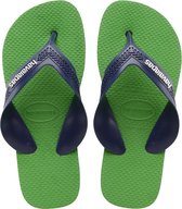 Havaianas Max Jongens Slippers - Denim/Green Leaf - Maat 31/32