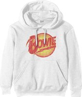 David Bowie - Vintage Diamond Dogs Logo Hoodie/trui - M - Wit