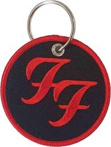 Foo Fighters Sleutelhanger Circle Logo Zwart/Rood