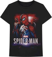 Marvel Spiderman Heren Tshirt -L- Spider Games Zwart