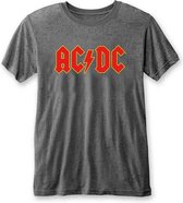 AC/DC - Logo Heren T-shirt - L - Grijs