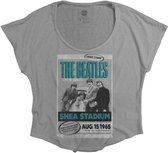 The Beatles Dames Tshirt -S- Shea Stadium 1965 Grijs