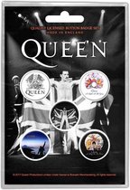 Queen - Freddie Badge/button - Set van 5 - Multicolours