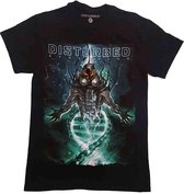 Disturbed Heren Tshirt -S- Evolve Dateback Zwart