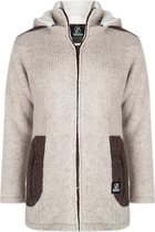SHAKALOHA Gebreid Wollen Vest Dames met voering - W Tyler Beige